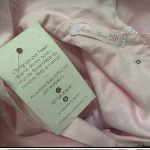 Pink Smocked Dress with Lace Details size 0(2t?) vintage Peter Pan style dress - Picture 5 of 7